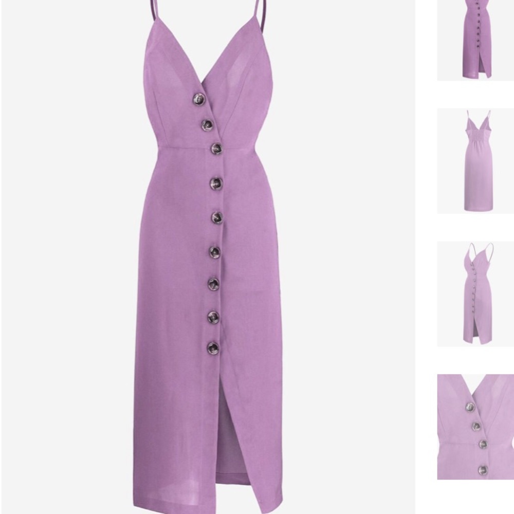 Button down midi dress